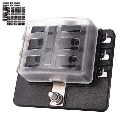 mictuning led illuminated automotive blade fuse holder box  circuit fuse block  cover buy