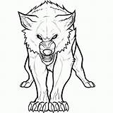 Coloring Pages Wolves Ages Fighting Anime sketch template
