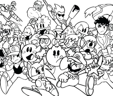 video game character coloring pages  getcoloringscom