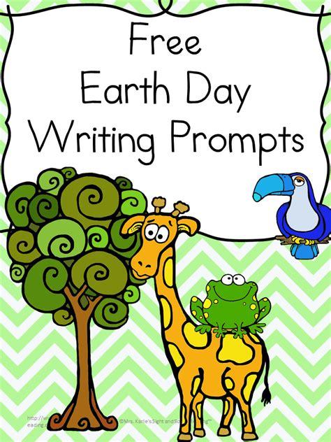 earth day writing prompts  printable