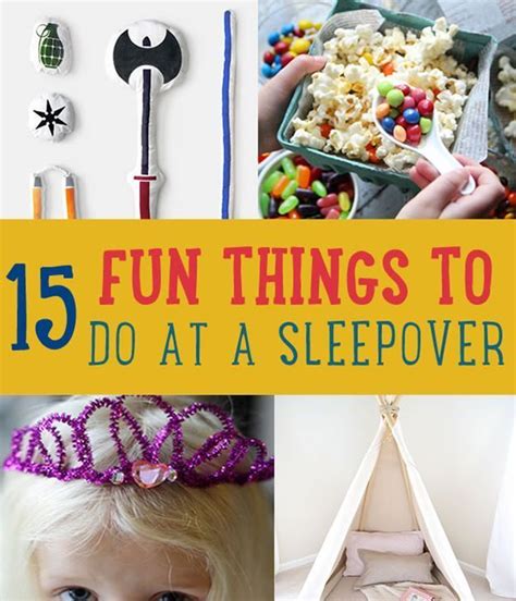Fun Activities For Sleepovers How To Make Everything Creative Crafts