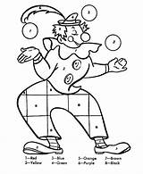 Numbers Clown Juggling Balls Honkingdonkey Olphreunion sketch template