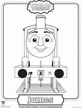 Coloring Train Pages James Thomas Tank Printable Engine Friends Colouring Print Kids Birthday Bad Printables Stripes Case Color Sheets Book sketch template
