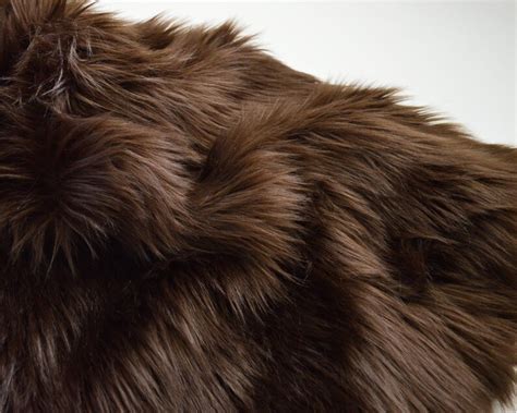 brown faux fur fabric craft squares dark brown fur fabric etsy