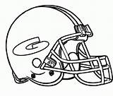 Football Coloringhome Helmets sketch template