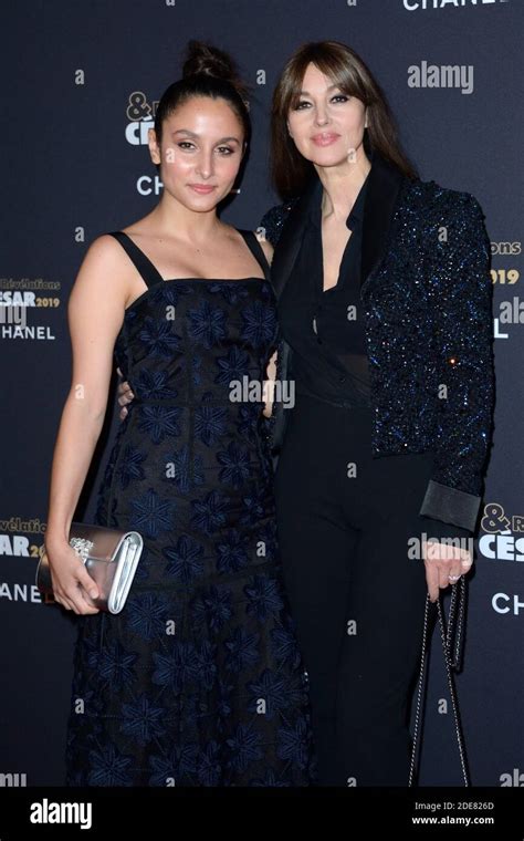 Sarah Perles And Monica Bellucci Attending The Cesar Revelations 2019