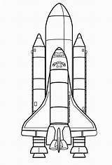 Spaceship Drawing Space Coloring Pages Ship Printable Drawings sketch template