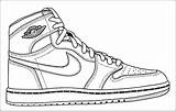 Coloring Jordan Pages Michael Basketball Shoe Getdrawings sketch template