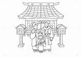 Malvorlage Tracht Kleurplaat Giapponese Tradizionale Japanische Kledij Traditionele Printen Kleurplaten Große Abbildung Schulbilder sketch template
