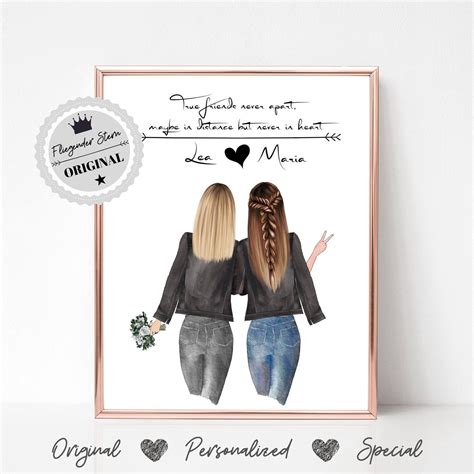 beste freundin geschenk beste freundin freundinnen etsy   personalized  friend