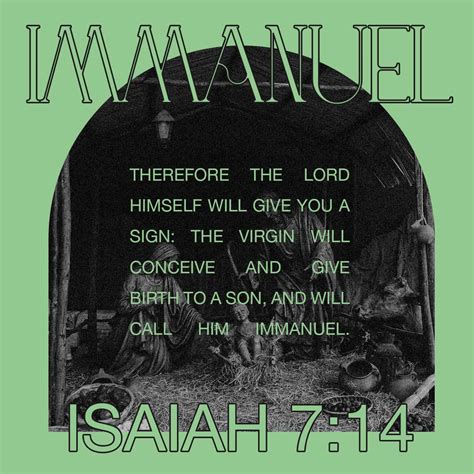 Isaiah 7 14 Therefore The Lord Himself Shall Give You A Sign Behold A