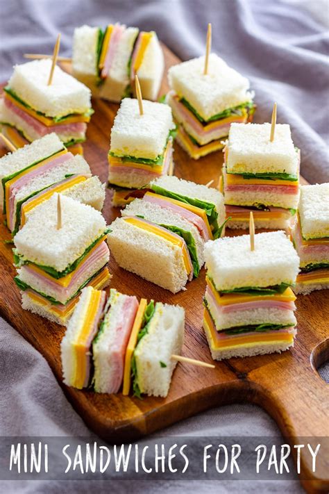 mini sandwiches  party appetizer addiction