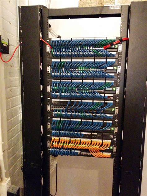 Great Job Making A Clean Network Install Blue And Orange Ethernet
