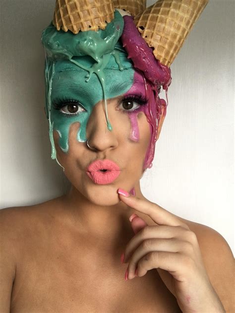 ice cream makeup  blowing   instagram long  halloween allure
