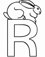 Coloring Letter Pages Rabbit Alphabet Printable Kids Color Choose Board Abc Getcolorings sketch template