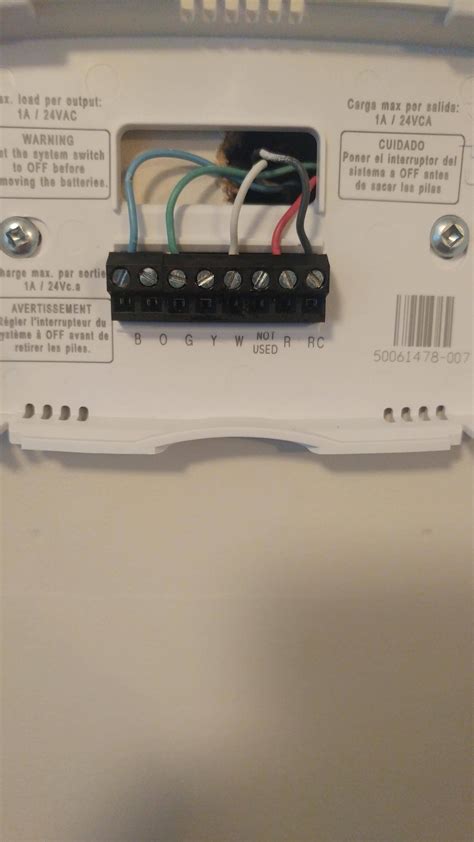 wire diagram  honeywell thermostat honeywell pro  series installation instructions