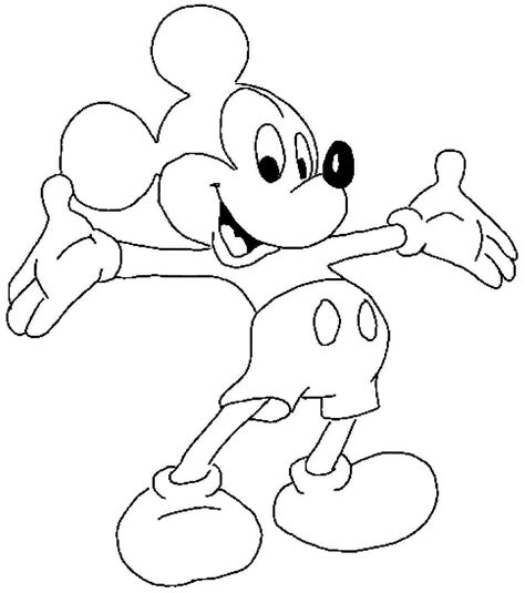 mickey mouse cartoon coloring pages  getdrawings