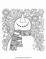 Winter Coloring Snowman Printable Pages Pdf Primarygames Color Adult Adults Sheets Book Print Kids Christmas Ebook Mandala sketch template