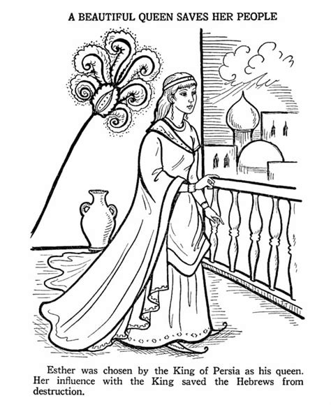 queen esther  printable coloring page  printable coloring