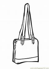 Purse Coloring Handbag Template Pages sketch template