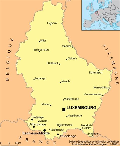 cartes du luxembourg  informations sur le pays