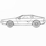 Delorean Coloringpagez Dmc Aventador sketch template