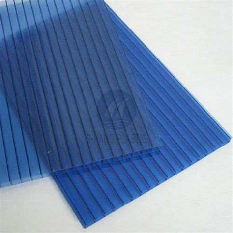 China Blue Color Polycarbonate Sheet For Sunshade China Polycarbonate