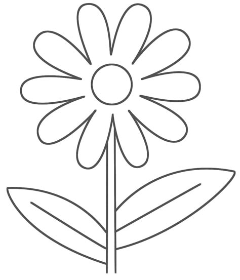 easy printable flower coloring pages  print easy printable
