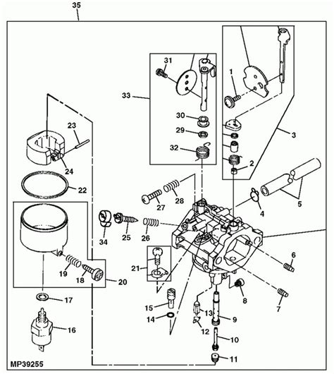 small engine carb diagram
