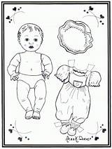 Bonecas Colorir Puppen Dolls Drucken Malvorlagenxl sketch template