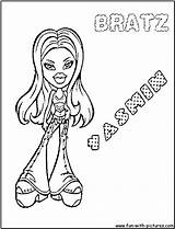 Bratz Coloring Pages Yasmin Printable Jade Colouring Bobo Cloe Comments sketch template