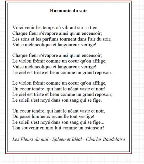 Les Fleurs Du Mal Charles Baudelaire