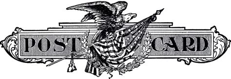 Vintage Patriotic Postcard Logo The Graphics Fairy