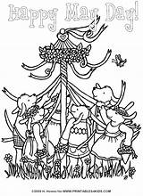 Coloring May Pages Maypole Sheets Kids Printable Word Printables Colouring Search Puzzles Celebration Beltane Activities Pole Printables4kids Happy Print Color sketch template