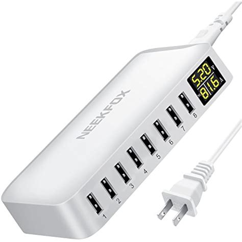 charging stations multi usb charger station neekfox  port  lcd display ebay