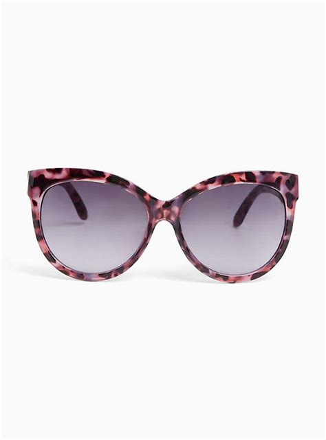 purple tortoiseshell classic cat eye sunglasses cat eye