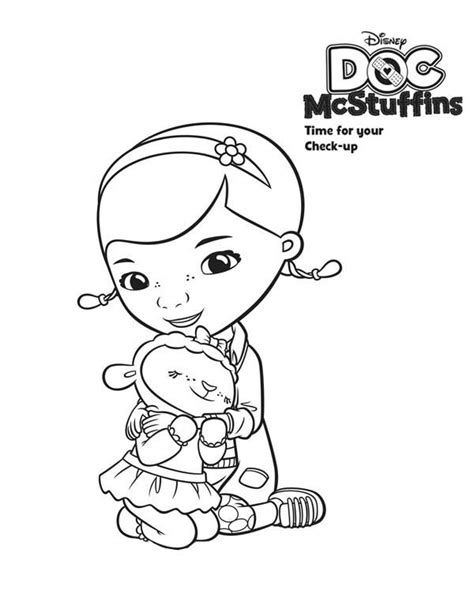 lambie love  mcstuffins coloring page netart  mcstuffins