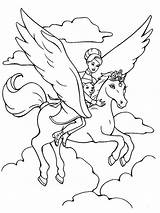 Coloring Pegasus Pages Printable Popular sketch template