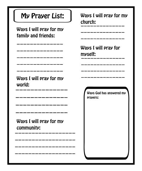 images  printable prayer journal template  prayer