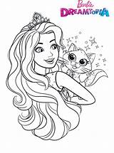 Barbie Dreamtopia Kids Glitter Kingdom Coloring Pages Fun sketch template