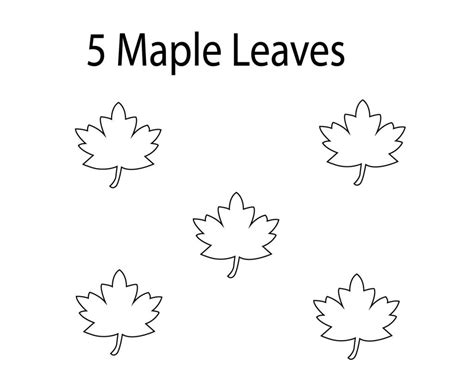 maple leaf coloring pages  coloring pages  kids