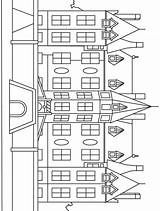 Mansion Coloring Pages Houses Color Printable Mansions Buildings Kids Choose Board sketch template