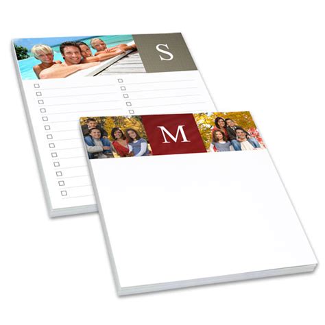 Custom Printed Notepads With Photos And Text Winkflash