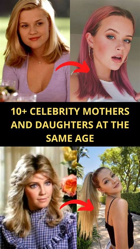 10 celebrity mothers and daughters at the same age in 2022