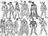 Superheroes Heros Getdrawings Colorings Bestcoloringpagesforkids Kelas Menggambar Getcolorings Coloringfolder sketch template