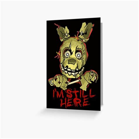 Springtrap Greeting Cards Redbubble