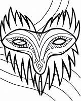 Gras Mardi Coloring Pages Mask Printable Kids Masks Template Coloriage Sheets Adult Print Clip Carnival Drawings Colouring Templates Beautiful Venetian sketch template