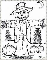 Scarecrow Printables sketch template