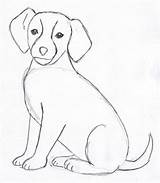 Dog Simple Drawing Follow Drawings Practice Puppy Cute sketch template
