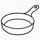 Pan Frying Skillet Drawing Fry Kitchen Cookware Icon Frypan Drawings Outlines Getdrawings Iconfinder sketch template